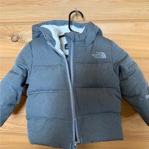 The North Face Gray Zip-Up Jacket 6-12 Month Infant